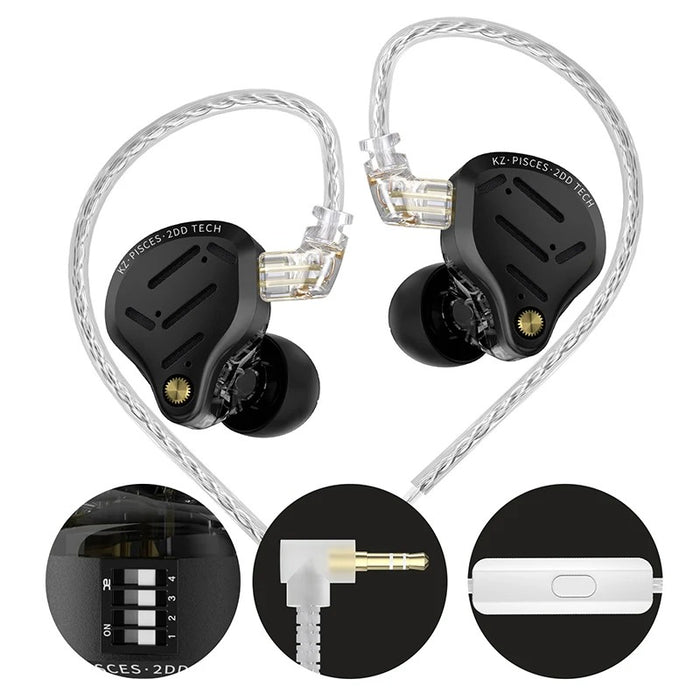 KZ Pisces 2DD IEM With Mic