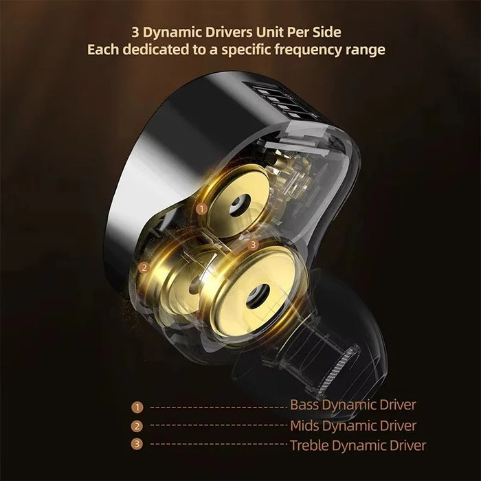 KZ Vader Pro 3DD IEM With Mic
