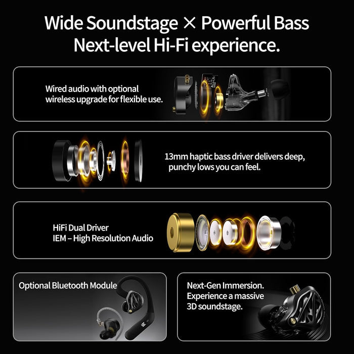 KZ Vibe X 2DD IEM With Mic