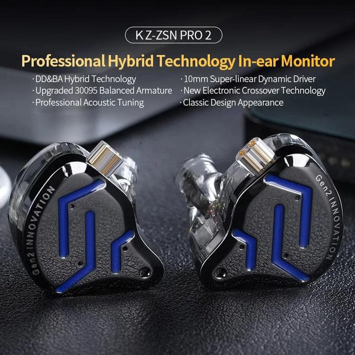 KZ ZSN Pro 2 IEM With Mic - The Audio Store