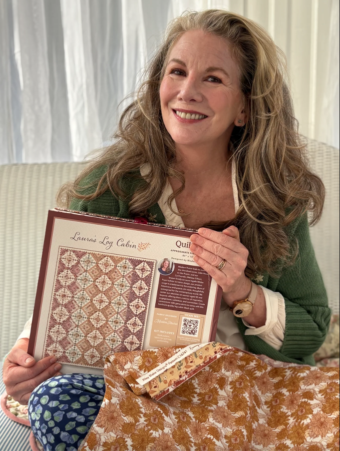 Laura's Log Cabin Quilt Kit Finished Size 84" x 100"