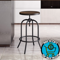 Lavish Home Swivel and Adjustable Bar Stool Set (Brown)