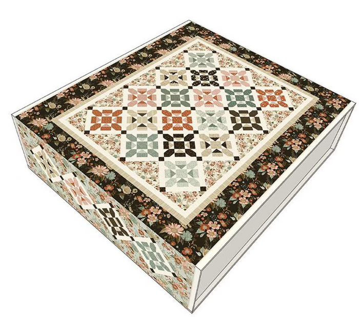 Let's Get Fancy Quilt Kit Finished Size 80 1/4" x 102 1/4"