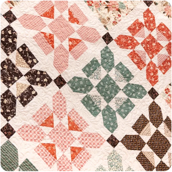 Let's Get Fancy Quilt Kit Finished Size 80 1/4" x 102 1/4"