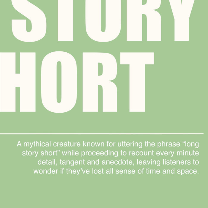 Long Story Short print - Funny Irish Sayings