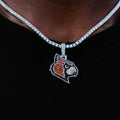 Louisville Cardinals Pendant - White Gold - The GLD Shop