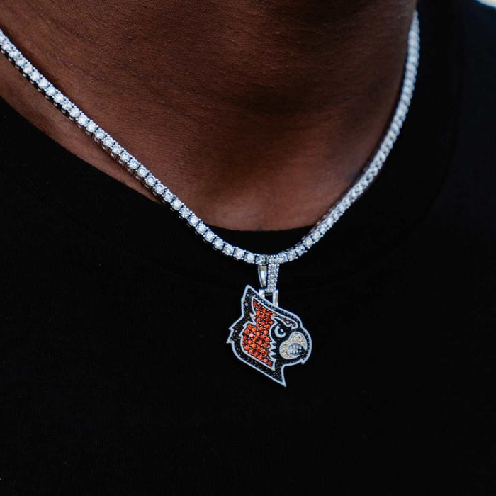 Louisville Cardinals Pendant - White Gold - The GLD Shop