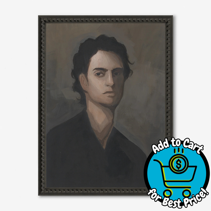 Lulu and Georgia Portrait of A Man Wall Art by Ryan Brown Small