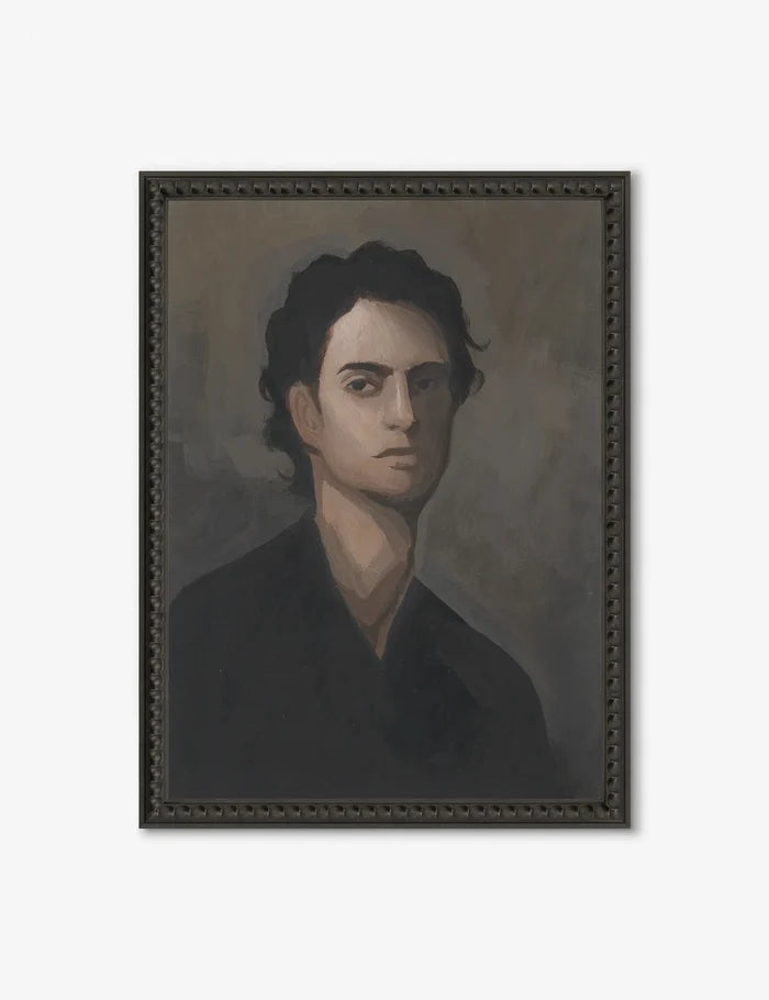 Lulu and Georgia Portrait of A Man Wall Art by Ryan Brown Small