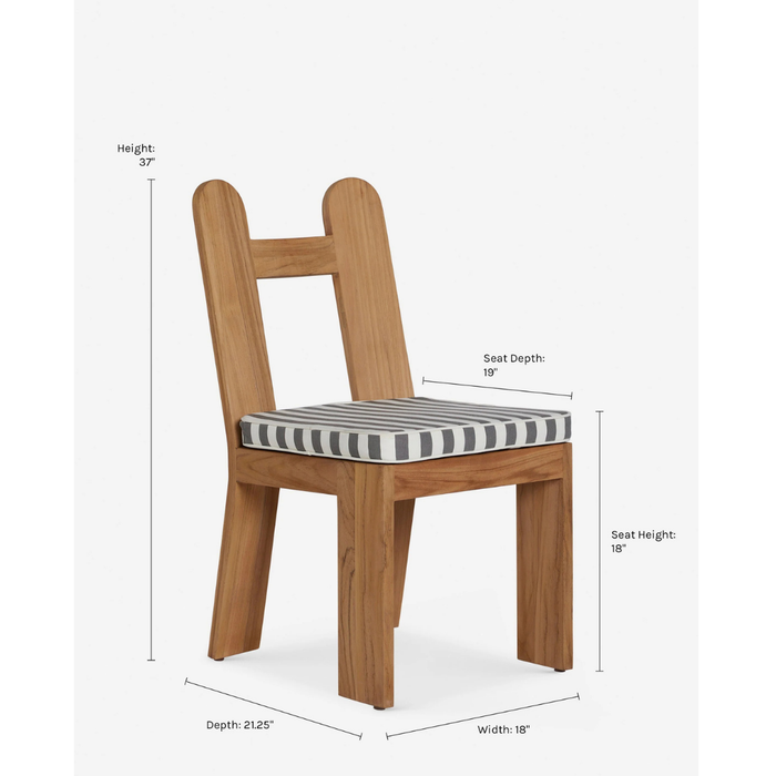 Lulu & Georgia Abbot Outdoor Dining Chair by Sarah Sherman Samuel
