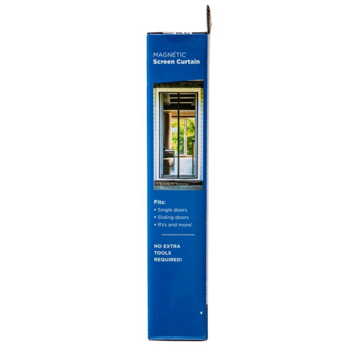 M-D Universal Black Single Magnetic Polyester Screen door