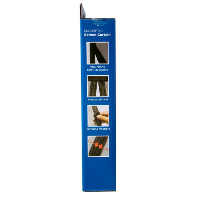 M-D Universal Black Single Magnetic Polyester Screen door