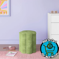 Mainstays Kids Flower Petal Ottoman - Green