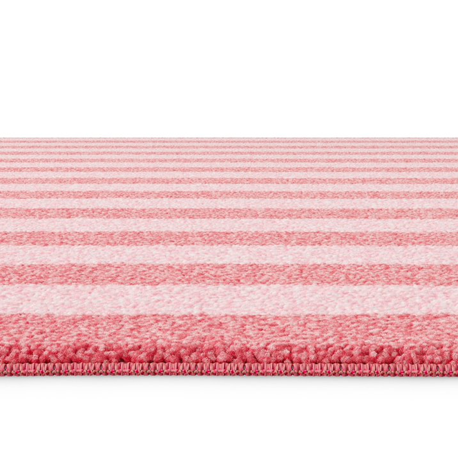 Mainstays Kids Washable Tufted Pink Stripe Area Rug, 8 ft x 10 ft