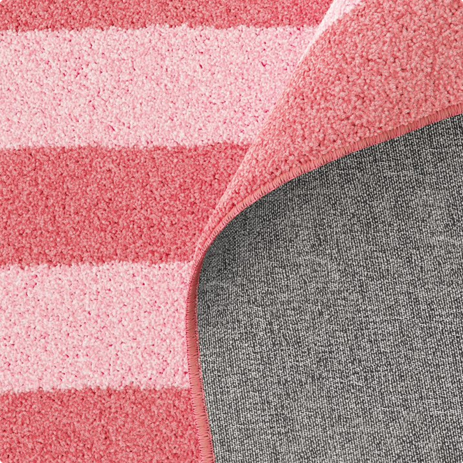 Mainstays Kids Washable Tufted Pink Stripe Area Rug, 8 ft x 10 ft