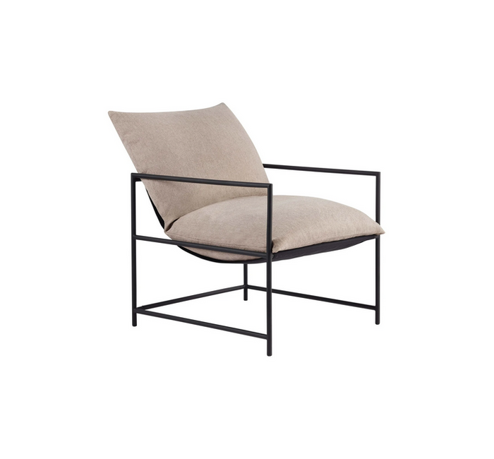 Mainstays Metal Framed Sling Accent Chair, Oatmeal *Deal Of The Day*