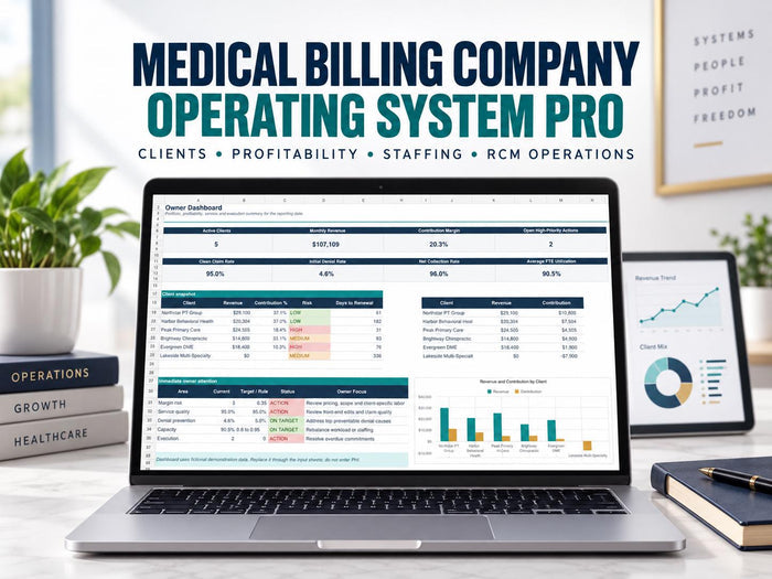Medical Billing Business Dashboard Excel - product preview 1