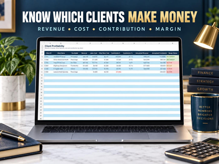 Medical Billing Business Dashboard Excel - product preview 3