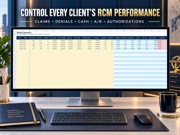 Medical Billing Business Dashboard Excel - product preview 5