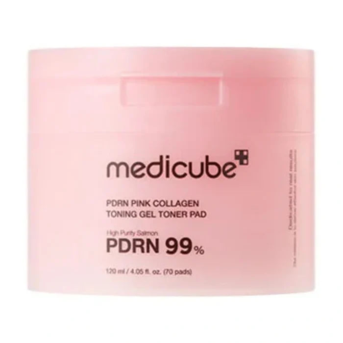 Medicube. PDRN Pink Collagen Toning Gel Toner Pad (70 Pads) | Lady Bonita | Korean beauty NZ