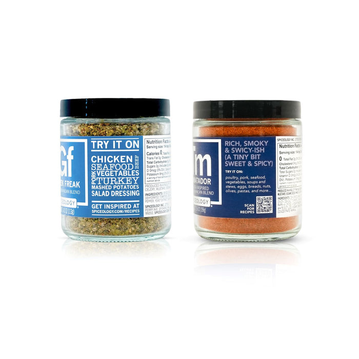 mediterranean seasoning bundle, side of jars