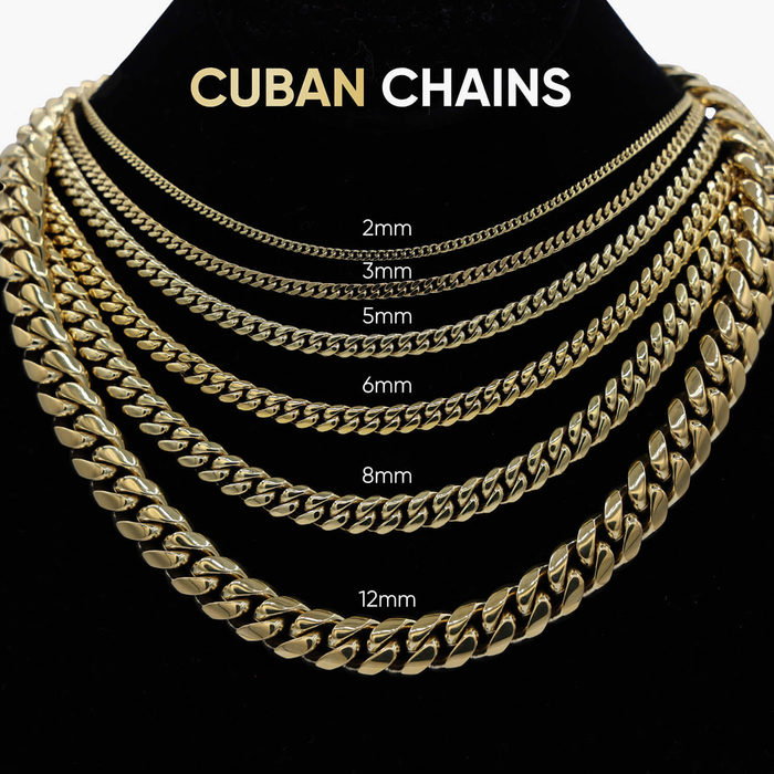 Miami Cuban Link Necklace in White Gold- 8mm
