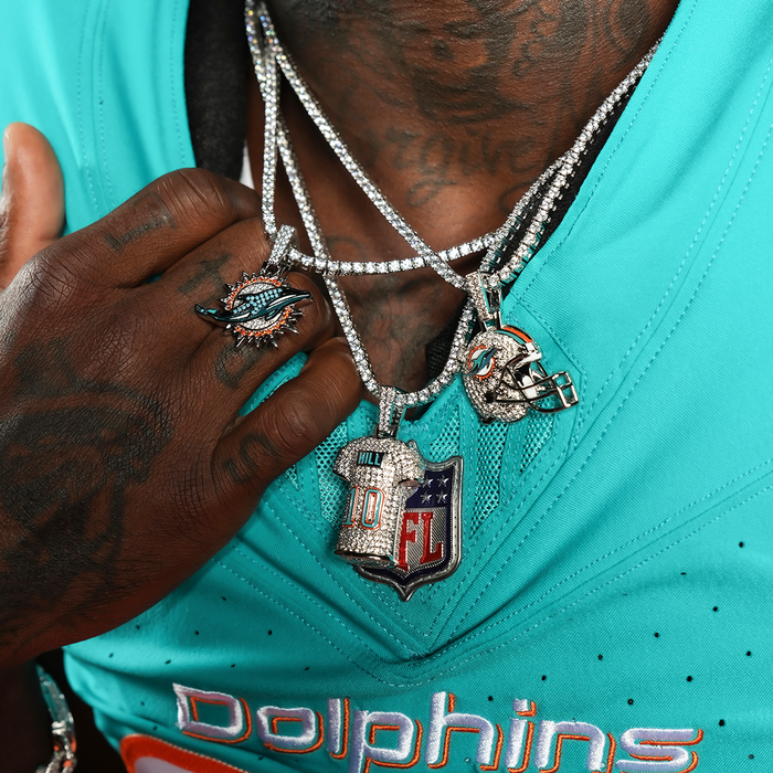 Miami Dolphins Official NFL Helmet Pendant
