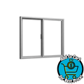 Milgard V300 54"x45" Trinsic Series Left-Handed Vinyl Sliding Window w/ Screen