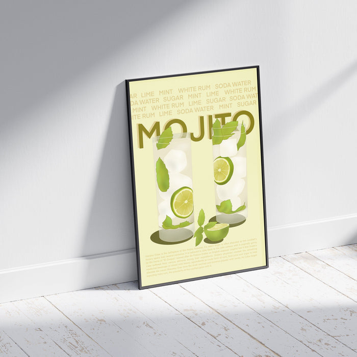 Mojito Print | Cocktail Poster