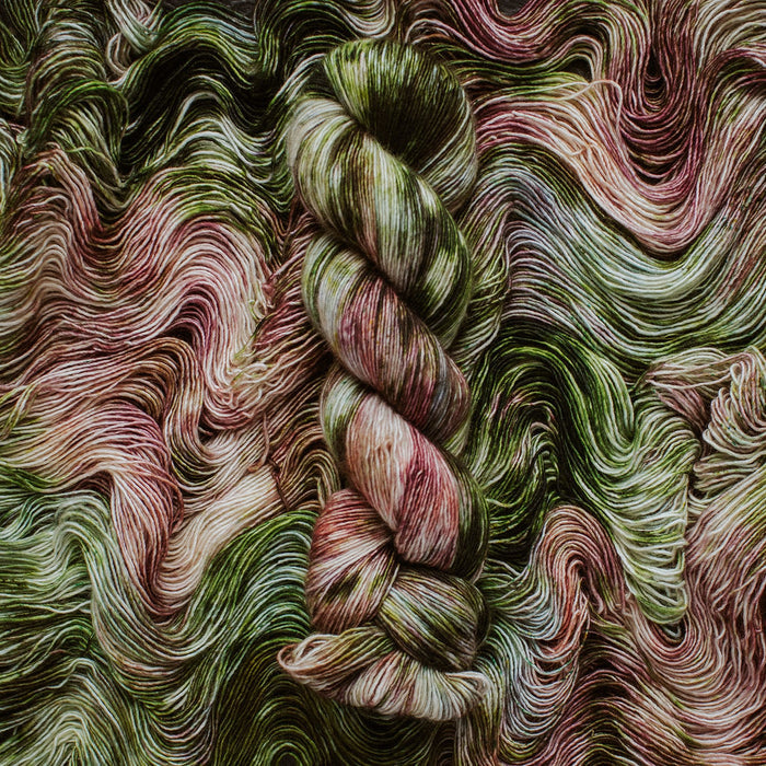 "Moss Agate" Hand-Dyed Yarn – Dragon Collection
