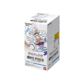 Bandai One Piece Booster Box "Awakening of the New Era" OP-05 mit farbigen Verpackungen und Sammelkarten.