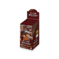Bandai One Piece Paramount War Booster-Box für das Trading Card Game, geöffnet mit sichtbaren Booster-Karten und Verpackung