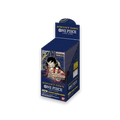 Bandai One Piece Romance Dawn Booster Box für Sammelkartenspiel, zeigt die Verpackung mit mehreren Karten.