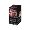 Bandai One Piece Trading Card Game Booster-Box "The Time of Battle JP" mit mehreren Karten sichtbar