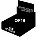 Detailliertes Bild eines One Piece OP18 Sammelporträts von Bandai mit charakteristischem Design und bunten Farben