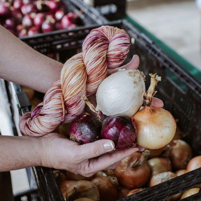 "Onion" Hand-Dyed Yarn – Garden Collection