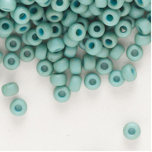Opaque Matte Luster Seafoam Miyuki Rocailles #6 - 25 gm