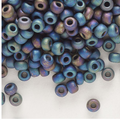 Opaque Matte Rainbow Black Miyuki Rocailles #6 - 25 gm