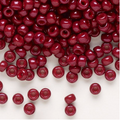 Opaque Outside-Dyed Maroon Miyuki Rocailles #6 - 25 gm