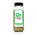 A bottle of Spiceology Mediterranean oregano spice on a white background