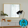Origin 21 22-in W x 28.0-in H Rectangle Gold Framed Wall Mirror