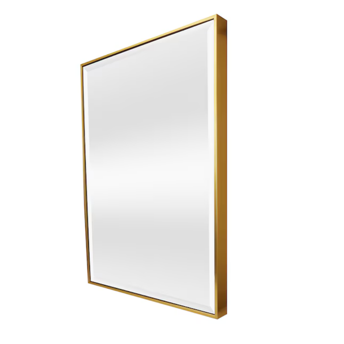 Origin 21 22-in W x 28.0-in H Rectangle Gold Framed Wall Mirror
