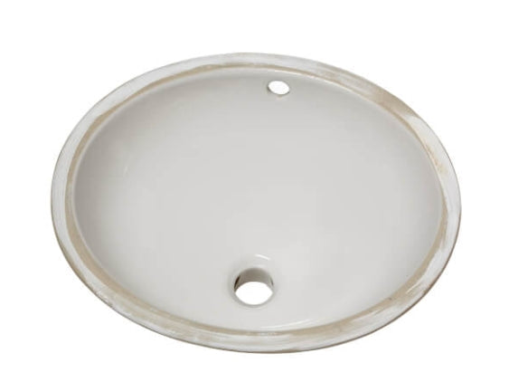 Ovalyn Small Under Counter Sink (White)