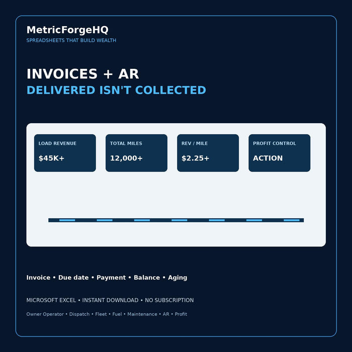 Owner Operator Spreadsheet Excel - product preview 8