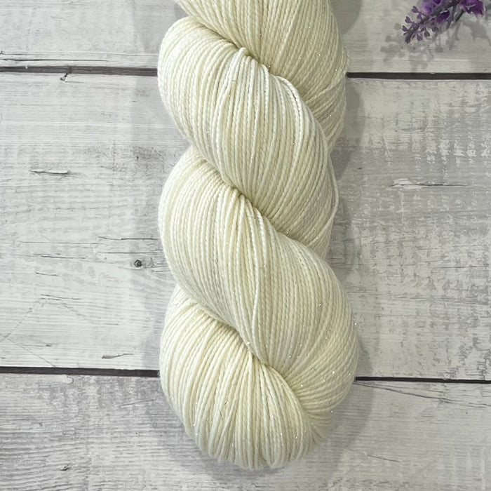 "Pearl" Deluxe Sparkle Fingering Hand-dyed Yarn