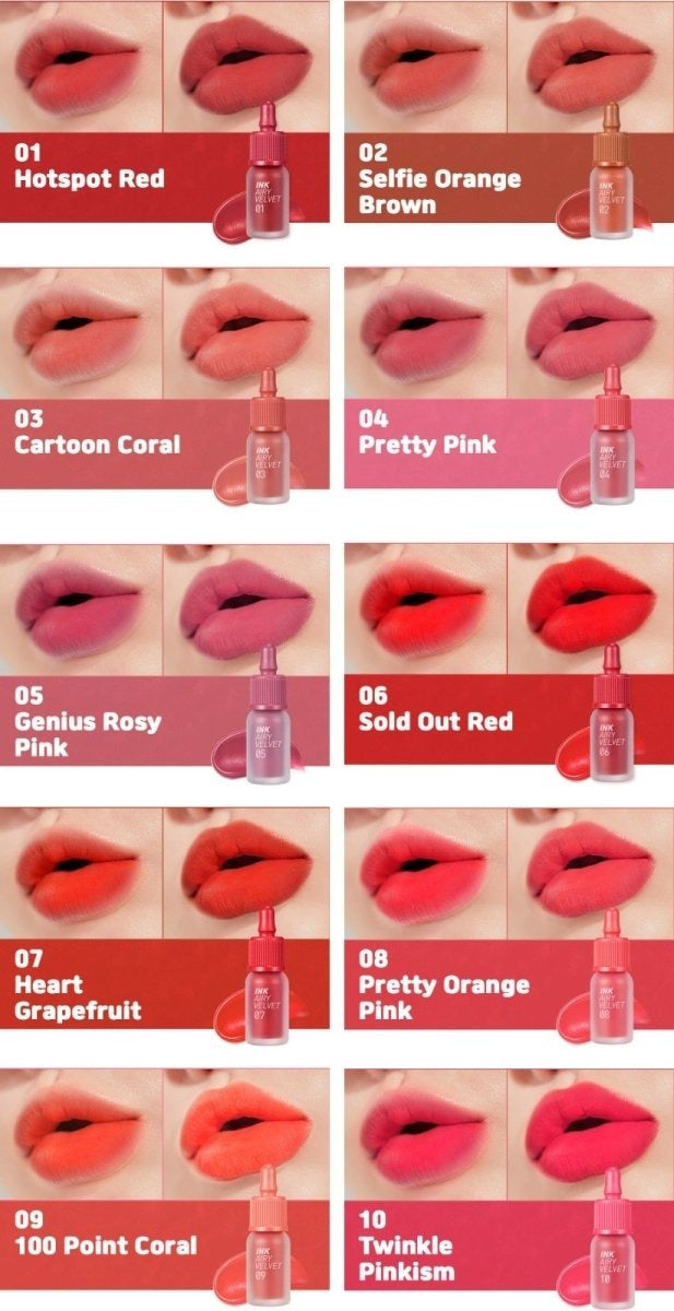Peripera. Ink Airy Velvet Lip Tint 4g [#21 Fluffy Peach] | Lady Bonita | Korean beauty NZ