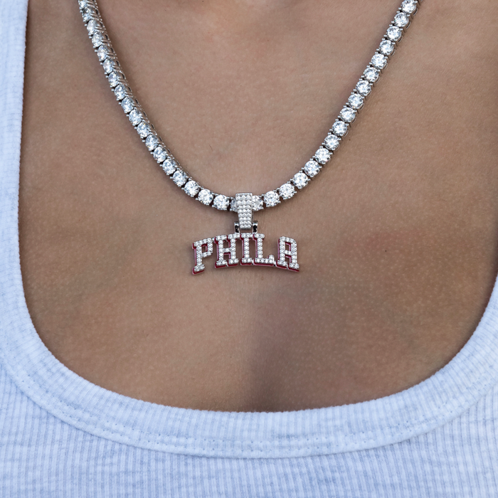 Philadelphia 76ers City Logo Pendant