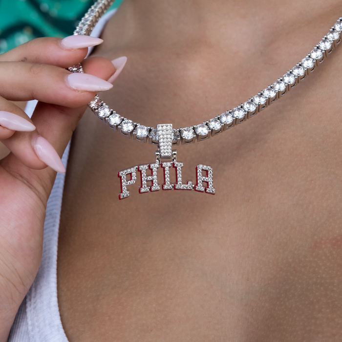 Philadelphia 76ers City Logo Pendant