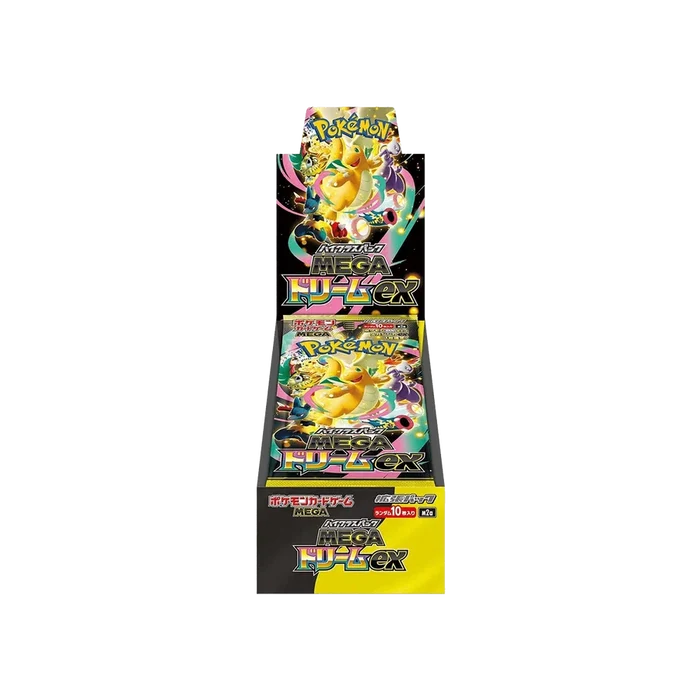 Pokémon TCG Mega Dream ex Booster-Box mit Trading Card Game Karten, von The Pokémon Company, zum Sammeln und Spielen.