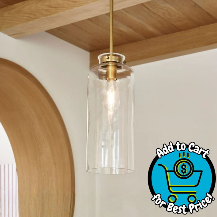 Pottery Barn Anderson Glass Cylinder Pendant